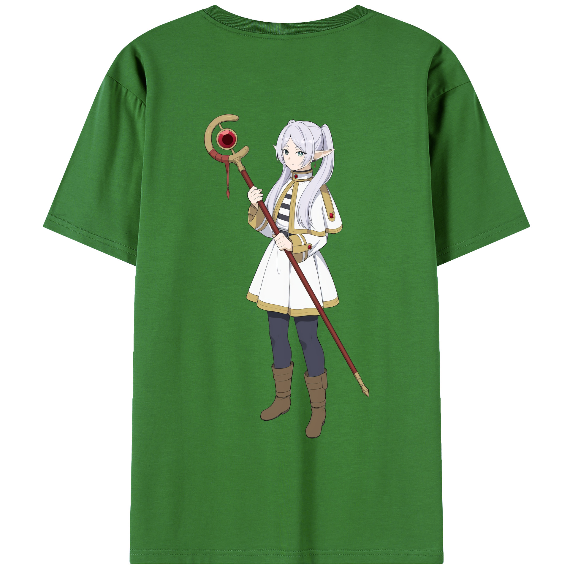 （画像用） 葬送のフリーレン Frieren レディース半袖Tシャツ(バックプリント)